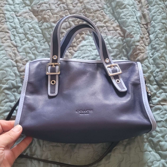 Coach small cross body two tone blue - Picture 2 of 2